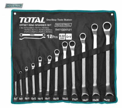 Set Chei Inelare cu Cot TOTAL, CR-V, 6-32mm, 12buc, INDUSTRIAL