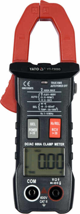 Multimetru digital stil clema YATO clampmetru 0-600V 0-600A